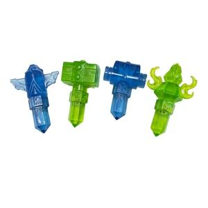 Skylanders Trap Team Crystals Lot 4 Blue Green Activision